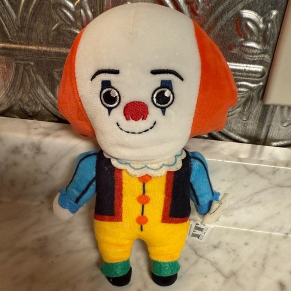 Pennywise Kidrobot Plush Doll 1990s 8" Scary Stephen King Retro Collectible